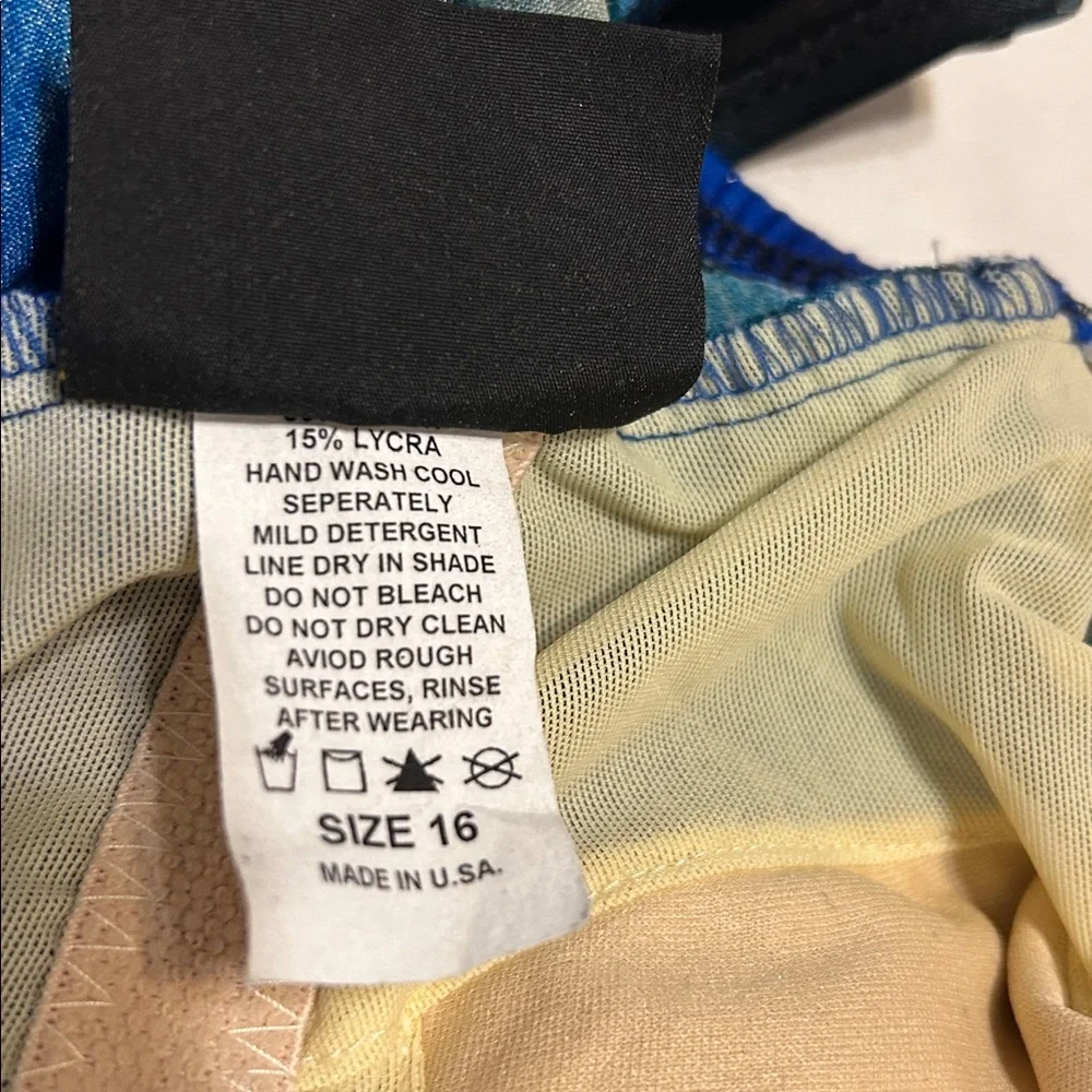 4 for $15 Vintage Seaside Resort Wear blue green swimsuit